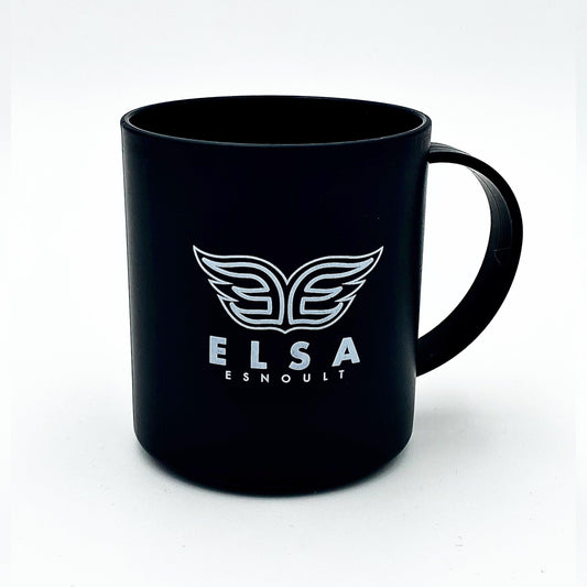 Black Mug Elsa Esnoult with Official Logo