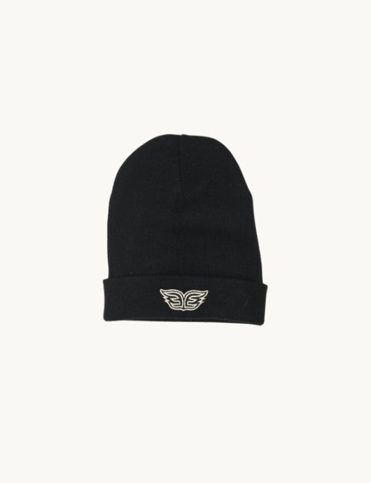 Black beanie with Elsa Esnoult logo