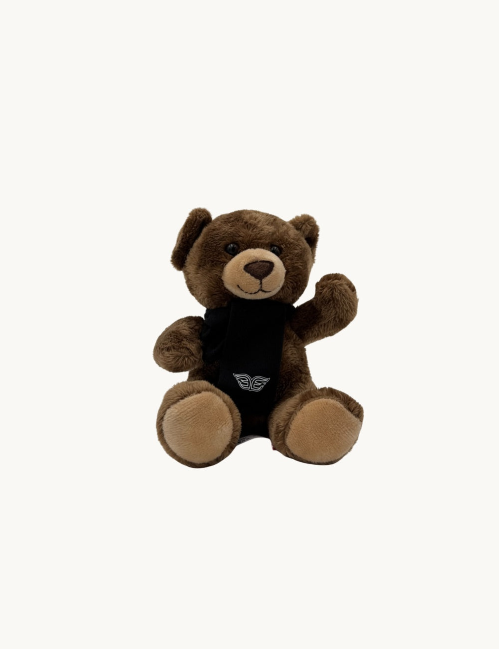 Ourson en peluche Elsa Esnoult avec écharpe floquée