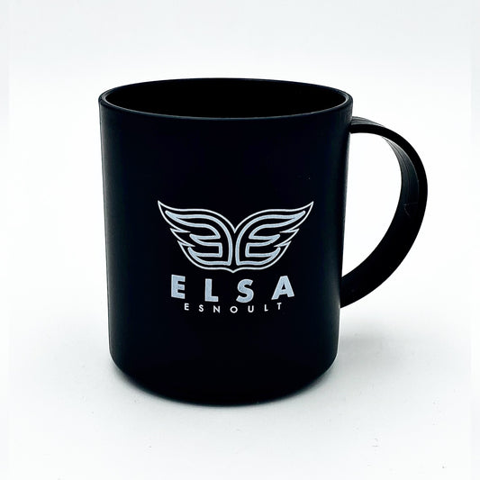 Mug Elsa Esnoult noir avec logo