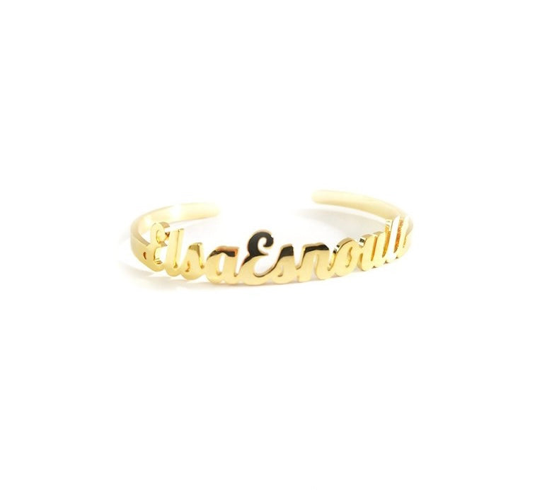 Golden bracelet "Elsa Esnoult"