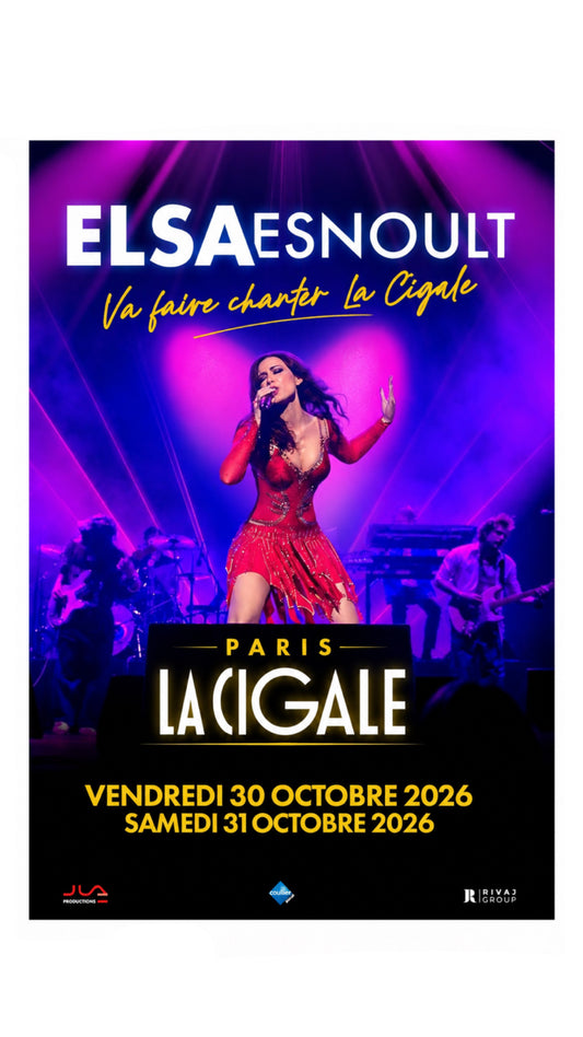 Poster exclusif - Concert La Cigale 2026 (40X60cm)
